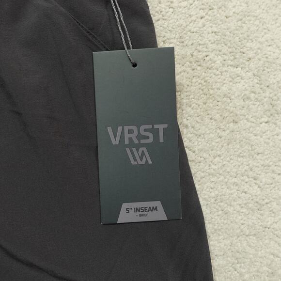 NWT VRST Mens 5'' Enthusiast Run Shorts Elastic Waist Graphic Charcoal Size 2XL - Picture 2 of 10